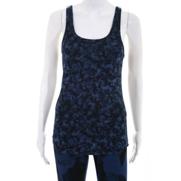 Lululemon 2 piece Set Racerback Tank & Cropped Leggings Navy Black 2 NWOT - Picture 5 of 7